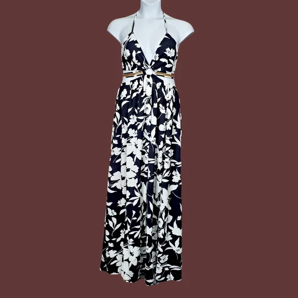 Fashion Nova | Dresses | Fashion Nova Womens Ready For The Weekend Black  White Maxi Dress Size L Nwt | Poshmark